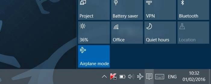 what is airplane mode on computer